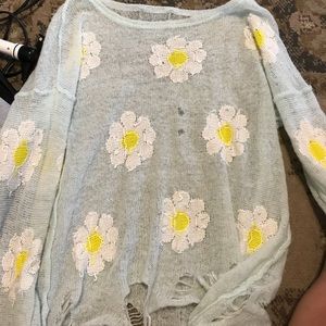 wild fox white label sweater